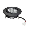 nobilé downlight 5068 ECO FLAT SCCT 38° DIM C round, swivelling, CCT Switch IP40, black matt dimmable