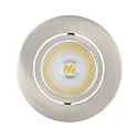 Downlight empotrable ECO FLAT 5068R DIM / 38° redondo, CCT Switch, regulable IP40, níquel cepillado regulable