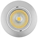 Recessed LED spot 5068 ECO FLAT, round, 350mA, 8W 4000K 750lm 24°, CRi>90, dimmable, matt chrome