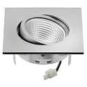 nobilé downlight 5068Q ECO FLAT SCCT 38° DIM C square, swivelling, CCT Switch IP40, chrome matt dimmable