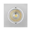 Downlight empotrable ECO FLAT 5068Q DIM / 38° redondo, CCT Switch, regulable IP40, cromado mate regulable