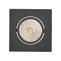 downlight 5068Q ECO FLAT SCCT 38° DIM C square, swivelling, CCT Switch IP40, black matt dimmable