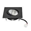 nobilé downlight 5068Q ECO FLAT SCCT 38° DIM C square, swivelling, CCT Switch IP40, black matt dimmable