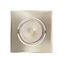 downlight 5068Q ECO FLAT SCCT 38° DIM C square, swivelling, CCT Switch IP40, brushed nickel dimmable