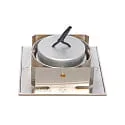 nobilé downlight 5068Q ECO FLAT SCCT 38° DIM C square, swivelling, CCT Switch IP40, brushed nickel dimmable