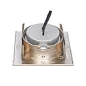 nobilé downlight 5068Q ECO FLAT SCCT 38° DIM C square, swivelling, CCT Switch IP40, brushed nickel dimmable