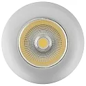 Recessed LED spot 5068 ECO FLAT, IP44, round, 350mA, 8W 4000K 750lm 24°, CRi>90, dimmable, matt chrome