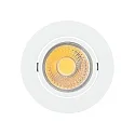 Recessed LED downlight A 5068 T FLAT, Ø 8.8cm, COB, 8W 3000K 38°, swivelling, white