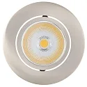 Luminaria empotrable 5068 ECO FLAT BIO regulable IP40, claro, níquel cepillado regulable 8W 530lm 4000K CRI 97