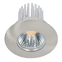 Luz downlight A 5068 S IP44 rígido IP44, níquel cepillado regulable
