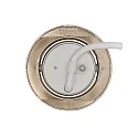 nobilé Luz downlight 5068 ECO DOB redondo, giratorio IP40, níquel cepillado regulable