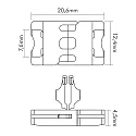 nobilé Uniones LED SMD 5050/5630 rígido, juego de 5