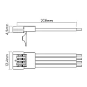 nobilé Cable de conexión LED SMD 5050 RGB juego de 5, RGB