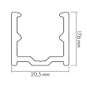 nobilé Clip de soporte LED NEON SMD 1516 RGB mecánico, juego de 10, plata