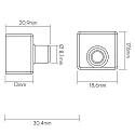 nobilé end cap LED NEON SMD 1516 RGB mechanical, set of 10, milky, transparent