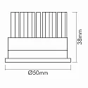 nobilé LED Module D50 with lens, 7W, 4000K 38°, round