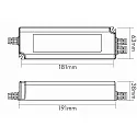 nobilé Transformador EL-120-12V, IP67, dim 1-10V / PWM regulable, negro