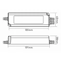 nobilé Transformador EL-120-24V, IP67, dim 1-10V / PWM constante de voltaje, negro