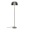 Luminaria de pedestal CERA E27 IP20, acero cepillado 