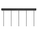 Luminaria colgante TILO de 5 llamas GU10 IP20, negro, negro mate 