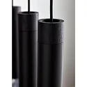 Luminaria colgante TILO de 5 llamas GU10 IP20, negro, negro mate 