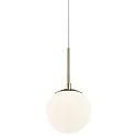 Nordlux Luminaria colgante GRANT 15 E14 IP20, brillante, latón, blanco opalino, blanco 