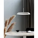 Luminaria colgante PISO plano, redondo, Dim-To-Warm IP20, blanco, blanco mate regulable