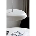 Luminaria colgante PISO plano, redondo, Dim-To-Warm IP20, blanco, blanco mate regulable