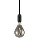 Luminaria colgante NOTTI E27 IP20, mate, color café moca, negro 