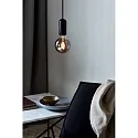 Nordlux Luminaria colgante NOTTI E27 IP20, mate, color café moca, negro 