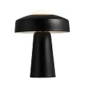Table lamp TIME, E27, IP20, glass opal white, black