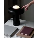 Table lamp TIME, E27, IP20, glass opal white, black