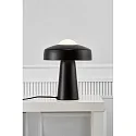 Table lamp TIME, E27, IP20, glass opal white, black