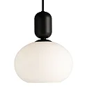 Luminaria colgante NOTTI E27 IP20, mate, color café moca, negro 