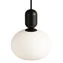 Nordlux Luminaria colgante NOTTI E27 IP20, mate, color café moca, negro 