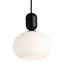 Nordlux Luminaria colgante NOTTI E27 IP20, mate, color café moca, negro 