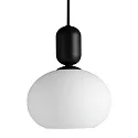 Nordlux Luminaria colgante NOTTI E27 IP20, mate, color café moca, negro 