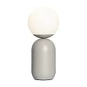 Luminaria de mesa NOTTI E14 IP20, gris, mate, blanco 