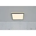 Nordlux Luminaria de techo OJA SQUARE 29 SCENE SELECT angular, CCT Switch, ajustable IP20, níquel cepillado, blanco regulable
