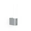Nordlux Luminaria de espejo HELVA NIGHT LED cilíndrico, con interruptor IP44, cromo, brillante regulable