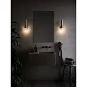 Nordlux Luminaria de espejo HELVA NIGHT LED cilíndrico, con interruptor IP44, cromo, brillante regulable