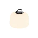 Nordlux Lámpara colgante a pilas KETTLE 22 PORTABLE regulable IP65, negro, blanco mate regulable
