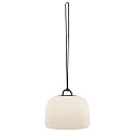 Nordlux Lámpara colgante a pilas KETTLE 36 PORTABLE regulable IP65, negro, blanco mate regulable