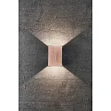 Nordlux Luminaria de pared para exteriores FOLD 10 LED Arriba-Abajo, angular, ajustable, conmutable IP54, brillante, color cobre 