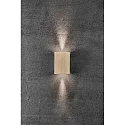 Nordlux Luminaria de pared para exteriores FOLD 10 LED Arriba-Abajo, angular, ajustable, conmutable IP54, brillante, latón 