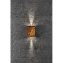 Luminaria de pared para exteriores FOLD 10 Arriba-Abajo, angular, ajustable, conmutable IP54, acero corten (autopatinable) 