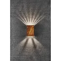 Luminaria de pared para exteriores FOLD 10 Arriba-Abajo, angular, ajustable, conmutable IP54, acero corten (autopatinable) 