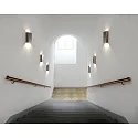 Nordlux Luminaria de pared para exteriores FOLD 15 LED Arriba-Abajo, angular, ajustable, conmutable IP54, brillante, color cobre 