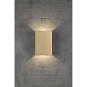 Nordlux LED Wall luminaire FOLD 15 LED Outdoor luminaire, 2x 3,5W, 3000K, up to 2x 250lm, IP54, brass