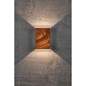 Nordlux LED Wall luminaire FOLD 15 LED Outdoor luminaire, 2x 3,5W, 3000K, up to 2x 250lm, IP54, corten